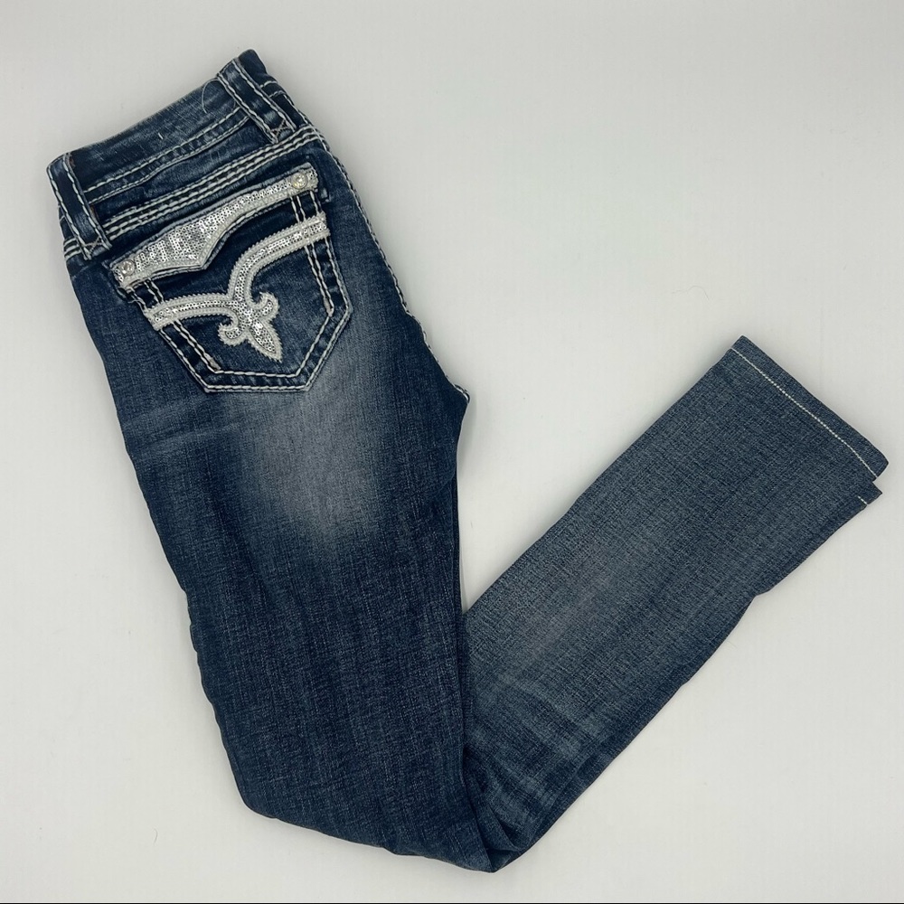 Rock Revival Vivian Mid-Rise Skinny Jeans 25